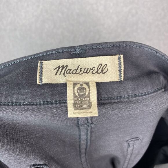 Madewell Womens 31 Kick Out Crop Pants in Dark Pavement - Picture 8 of 10